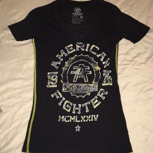 Deep cut vneck shirt